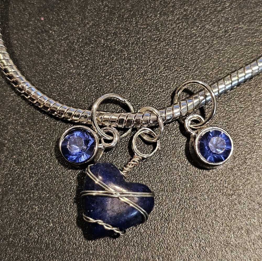Lapis lazuli chakra heart bracelet